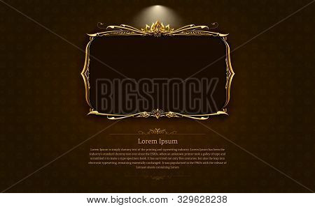 Thai Art Frame Border Pattern Vector Illustration