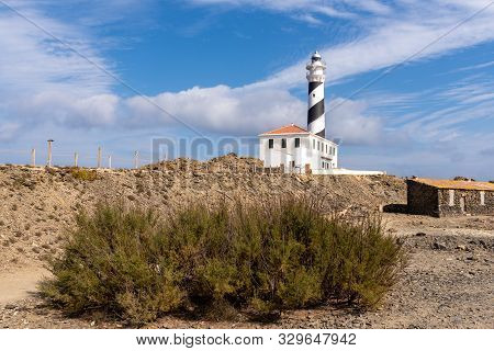 Favaritx Lighthouse At The Extreme North-east Of The Island Of Menorca In Spain