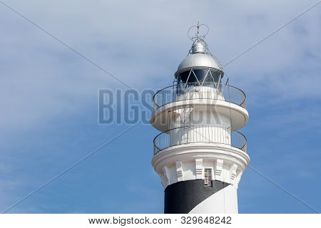 Favaritx Lighthouse At The Extreme North-east Of The Island Of Menorca In Spain