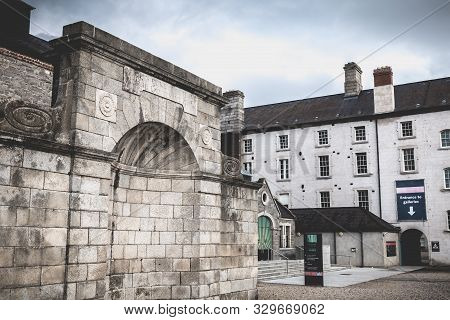 Architectural Detail Of The National Museum Of Ireland  In Dublin, Ireland