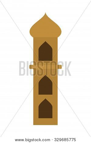 Manger House Building Isolated Icon Vector Illustration Design