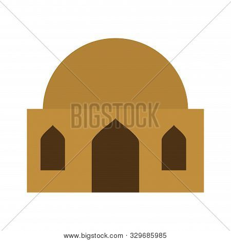 Manger House Building Isolated Icon Vector Illustration Design