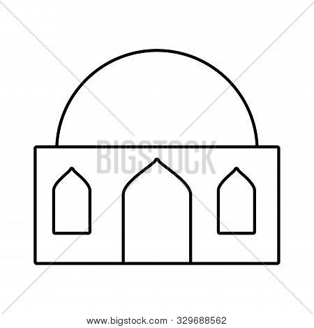 Manger House Building Isolated Icon Vector Illustration Design