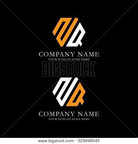 Zq Z Q Letter Logo Designs, Hexagonal Logo Vector, Initial Name Logo Template