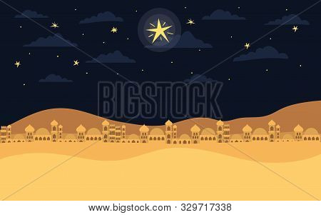 Manger Houses Cityscape Buildings Landscape Vector Illustration Design