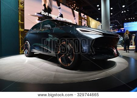 Frankfurt, Germany, September 10-2019: Cupra Tavascan Concept Iaa 2019