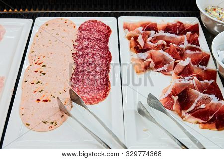 Cold Meat Platter With Sliced Cured Salumi