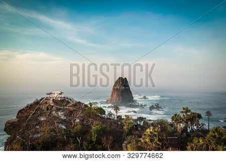 Beautiful Papuma Beach In Jember East Java Indonesia