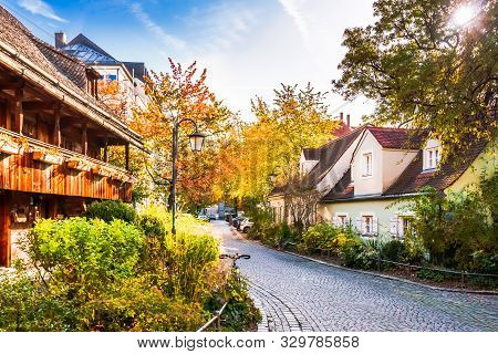 Old Buildings Of Haidhausen In The City Center Of Munich, Germany