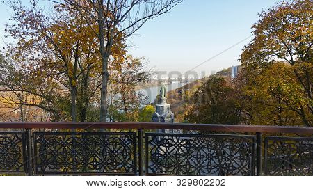 Autumn Day On Vladimirskaya Gorka In Kiev
