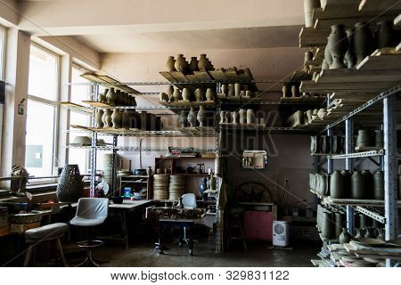 Marginea, Suceava, Romania - June 20, 2019: The Marginea Pottery Is A Typical Pottery Brand For The 