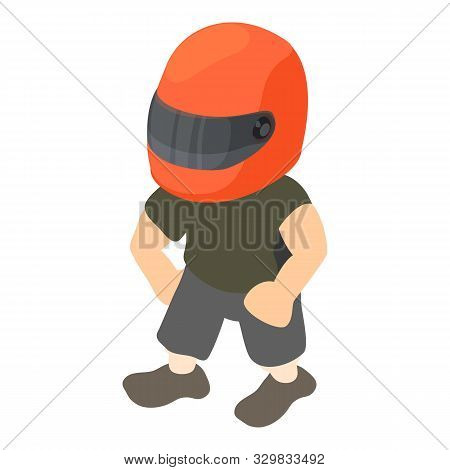 Race Driver Icon. Isometric Illustration Of Race Driver Vector Icon For Web