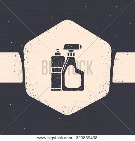 Grunge Plastic Bottles For Liquid Laundry Detergent, Bleach, Dishwashing Liquid Or Another Cleaning 