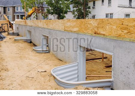 Basement Renovation Of Installing For Basement Faux Rock Windows Well