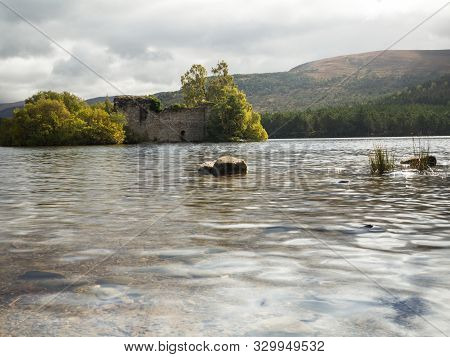 Ruin In Rothiemurchus Forest In The Cairngorms Scotland