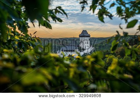 Karlstejn Castle Is A Large Gothic Castle Founded 1348 Ce By Charles Iv, Holy Roman Emperor-elect An