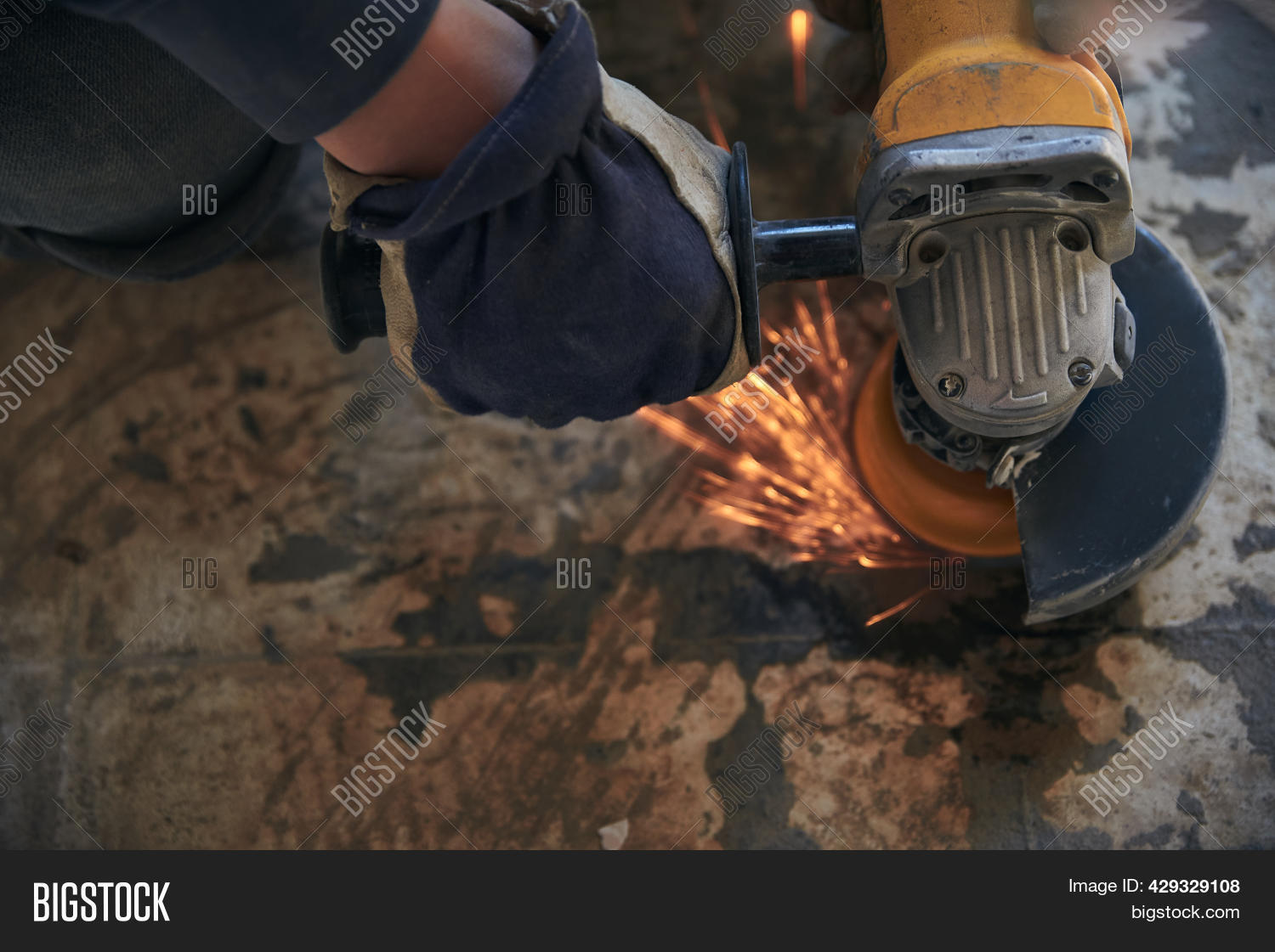 Angle Grinder Man Image & Photo (Free Trial) Bigstock
