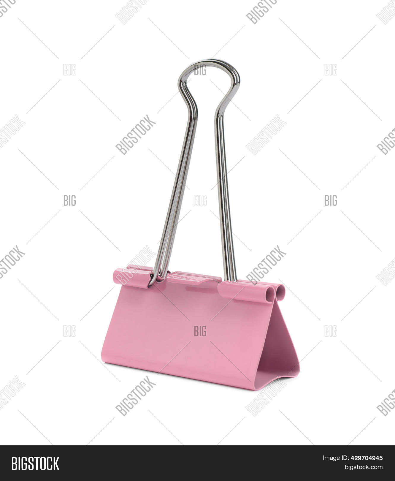 Pink Binder Clip Image & Photo (Free Trial) Bigstock