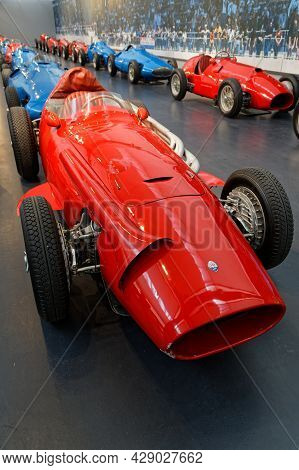Mulhouse, France, June 28, 2021 : Maserati Racing Car. The Cité De L'automobile Or Schlumpf Collecti