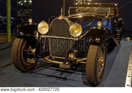 Mulhouse, France, June 28, 2021 : Bugatti Royale. The Cité De L'automobile Houses The World's Larges
