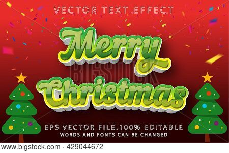 About Merry Christmas Text Effects Template Graphic Premium