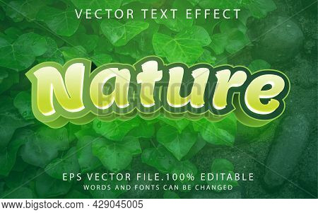 About Nature Text Effects Template Graphic Premium