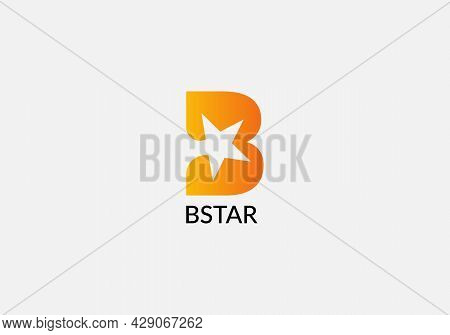 B Star Abstract B Letter Initial Modern Logo Design