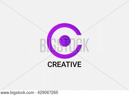 Abstract Creative C Letter Initial Modern Logo Design Template