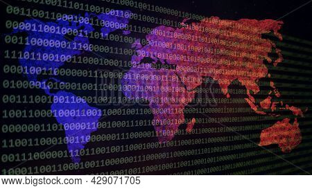 Website Development. Developer Working On Program Codes In Office. Computer Program. Programmer Work