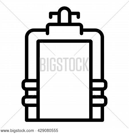 Airport Gate Scanner Icon Outline Vector. Security Control. Check Boarding