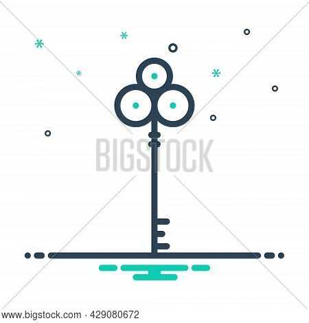Mix Icon For Key Clef Latchkey Opener Access Password Safety Secure Unlock