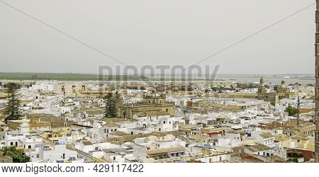 Views From Above Of The Castle Of The Town Of Sanlucar De Barrameda, Cadiz, Andalusia, Spain