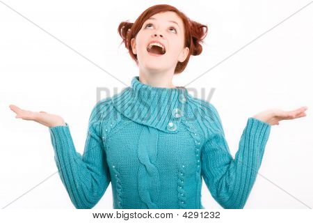 Theatralische Pose