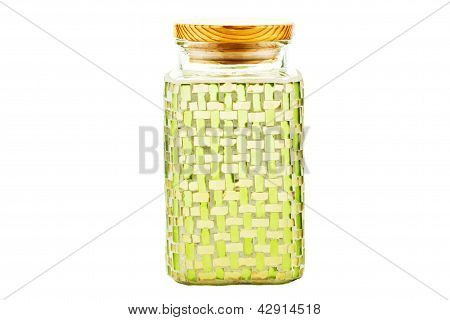 Contenitore di vetro verde