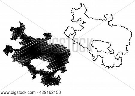 Province Of Alava (kingdom Of Spain, Basque Autonomous Community, Basque Country) Map Vector Illustr