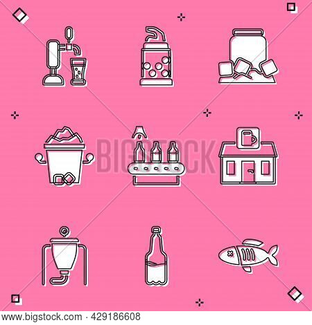 Set Beer Tap With Glass, Bottle Opener, Cold Beer Can, Ice Bucket, Conveyor Band, , Store Building O