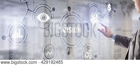 Vision Direction Future Business Inspiration Motivation Concept