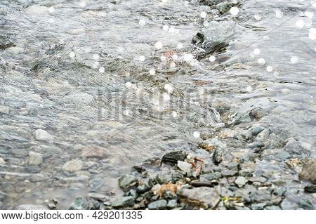 Vacation Landscape. Russian Altai Mountains. Multa Region. Holiday At Home. Staycation Concept. Rive