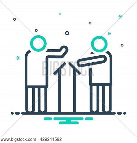 Mix Icon For Quit Leave Debate Miss Discard Give-up Renounce Relinquish Forsake