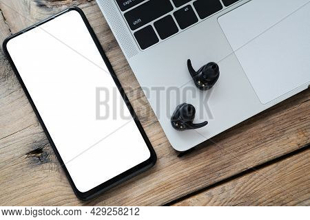 Laptops, Mobile Accessories Arrangement Band Black Wireless Headphones, Wireless Headphones Android 