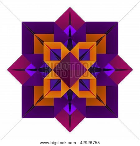 Origami květ