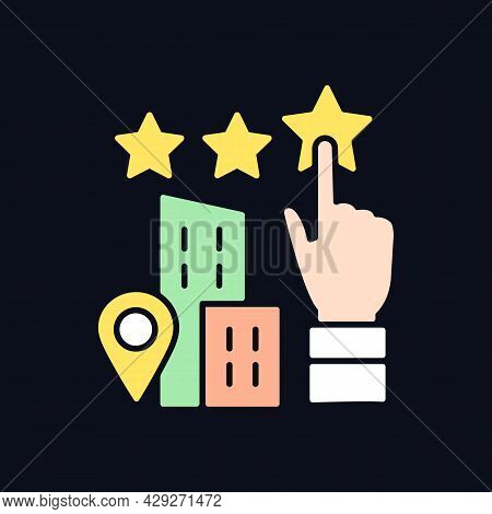 Goodwill Rgb Color Icon For Dark Theme. Company Purchase. Intangible Business Asset. Enterprise Qual