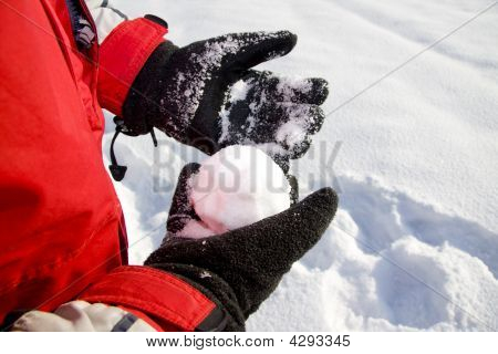 Holding snebold