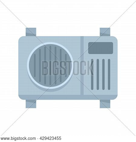 Fan Air Conditioner Icon. Flat Illustration Of Fan Air Conditioner Vector Icon Isolated On White Bac