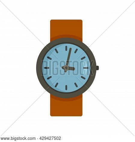 Leather Watch Repair Icon. Flat Illustration Of Leather Watch Repair Vector Icon Isolated On White B