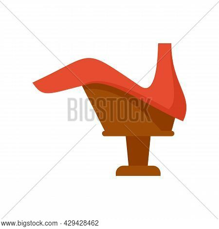 Woman Shoe Repair Icon. Flat Illustration Of Woman Shoe Repair Vector Icon Isolated On White Backgro