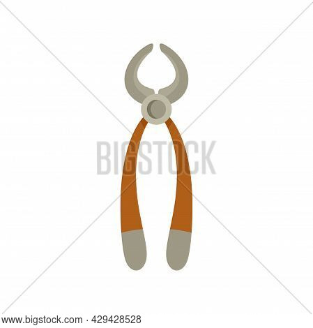 Shoe Repair Pliers Icon. Flat Illustration Of Shoe Repair Pliers Vector Icon Isolated On White Backg