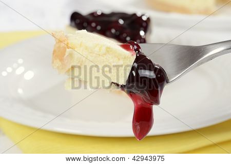 makro bid af blåbær cheesecake meget lavvandet DOF