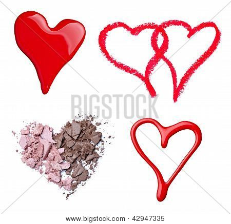 Make Up Accessories Heart Shape Love