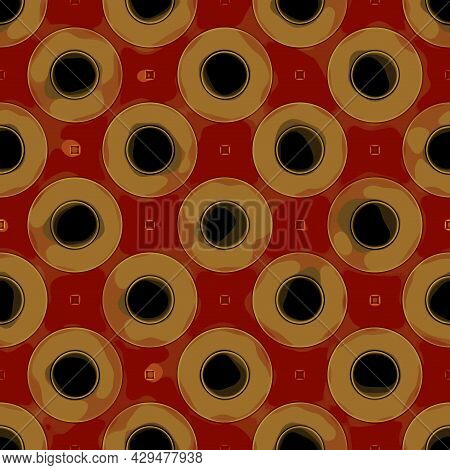 Seamless Colorful Striped Pattern, Color Paper, Artistic Pattern Illustration